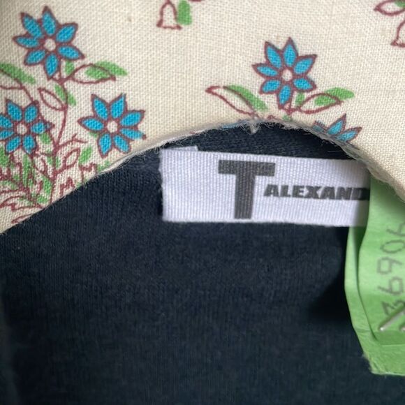 T by Alexander Wang black cotton cardigan long size small - Picture 7 of 10